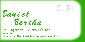 daniel bertha business card